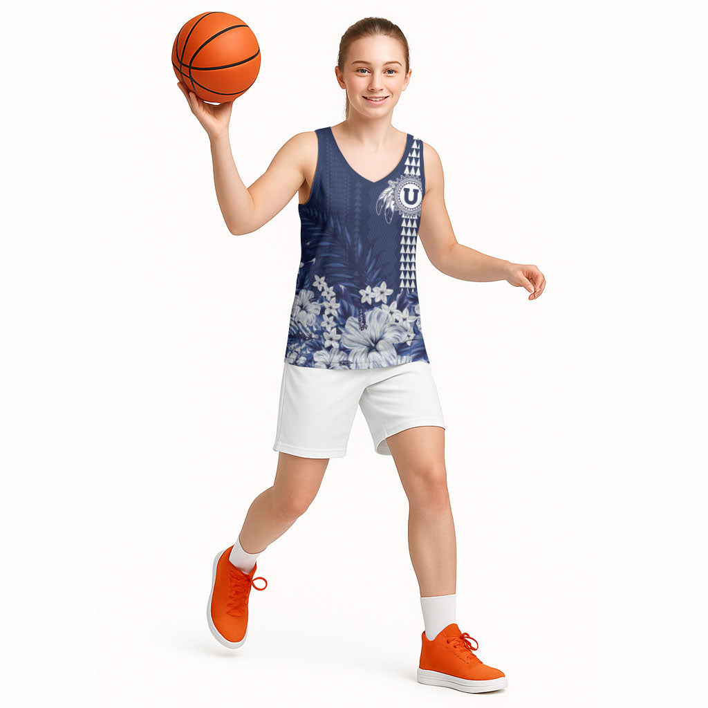 Personalized Utah State Basketball Jersey Polynesian Style