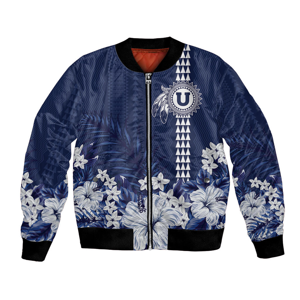 Personalized Utah State Bomber Jacket Polynesian Style