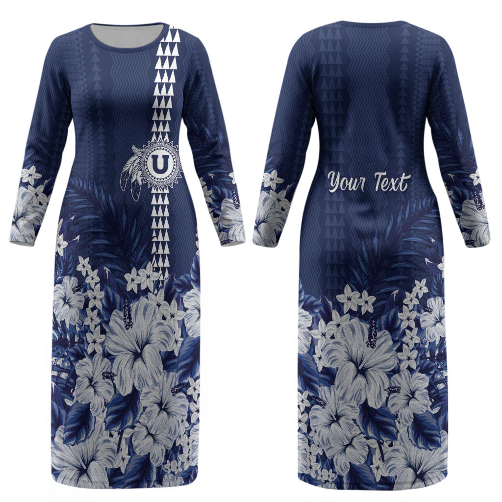 Personalized Utah State Couples Matching Long Sleeve Bodycon Dress and Long Sleeve Button Shirt Polynesian Style