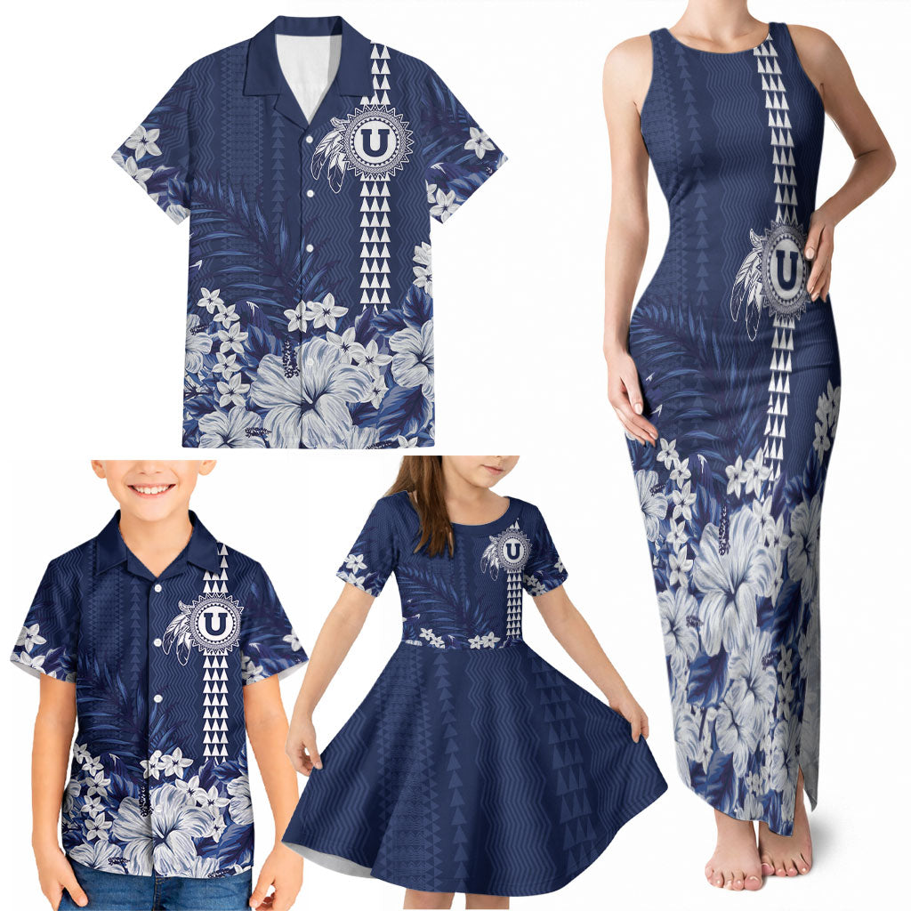 Personalized Utah State Family Matching Tank Maxi Dress and Hawaiian Shirt Polynesian Style