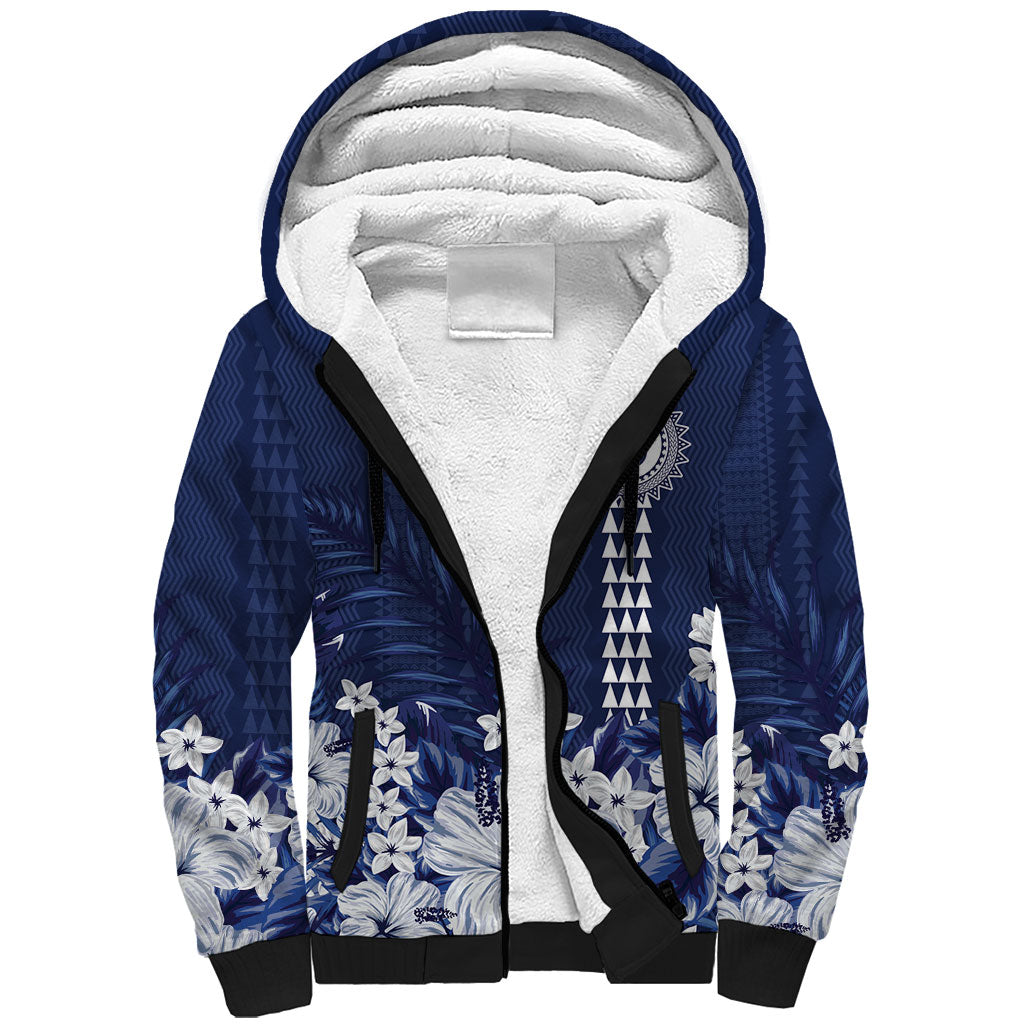 Personalized Utah State Sherpa Hoodie Polynesian Style