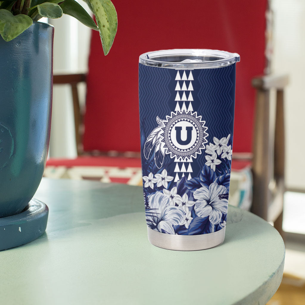 Personalized Utah State Tumbler Cup Polynesian Style