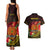 Personalized Papua New Guinea Couples Matching Tank Maxi Dress and Hawaiian Shirt Coat Of Arms Tropical Flowers Polynesian Pattern LT05 - Polynesian Pride