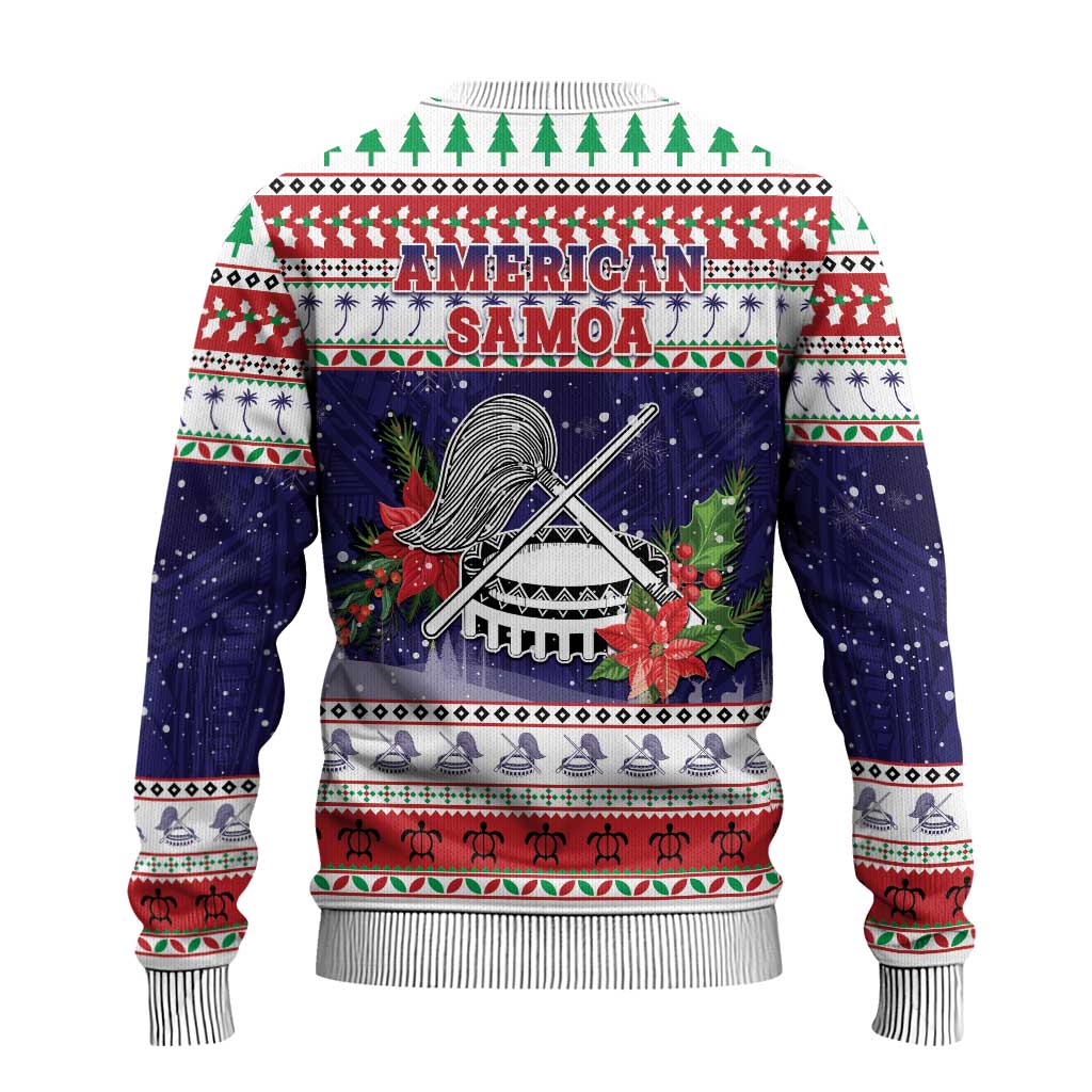 American Samoa Christmas Ugly Christmas Sweater Poinsettia La Maunia Le Kilisimasi
