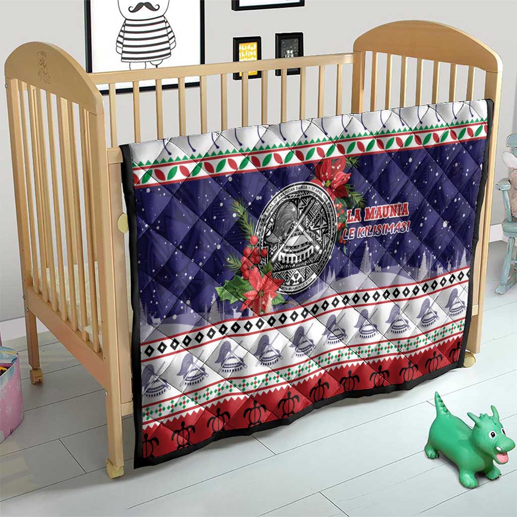 American Samoa Christmas Quilt Poinsettia La Maunia Le Kilisimasi LT05 - Polynesian Pride