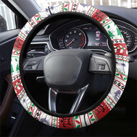 American Samoa Christmas Steering Wheel Cover Poinsettia La Maunia Le Kilisimasi LT05 - Polynesian Pride