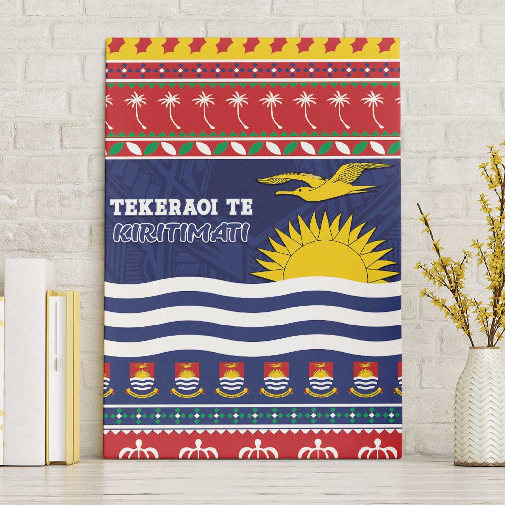 Kiribati Christmas Canvas Wall Art Coat Of Arms Tekeraoi Te Kiritimati