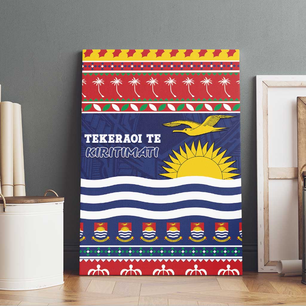 Kiribati Christmas Canvas Wall Art Coat Of Arms Tekeraoi Te Kiritimati