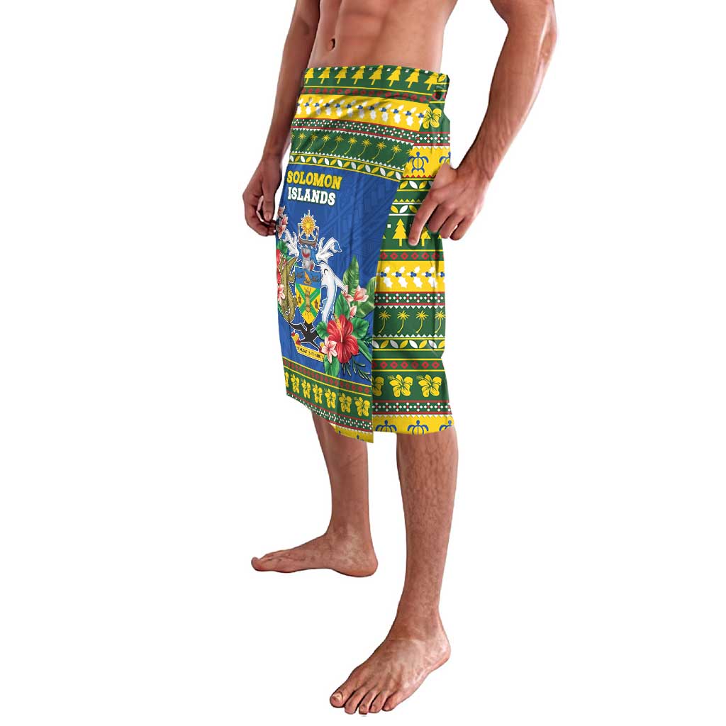 Solomon Islands Christmas Lavalava Coat Of Arms Merry Xmas