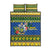 Solomon Islands Christmas Quilt Bed Set Coat Of Arms Merry Xmas