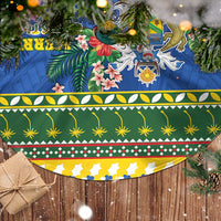 Solomon Islands Christmas Tree Skirt Coat Of Arms Merry Xmas