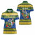Solomon Islands Christmas Women Polo Shirt Coat Of Arms Merry Xmas