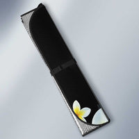 Palau United Nations Day Auto Sun Shade Polynesian Curves Plumeria - Polynesian Pride