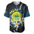 Palau United Nations Day Baseball Jersey Polynesian Curves Plumeria - Polynesian Pride