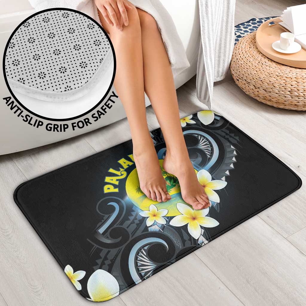 Palau United Nations Day Bathroom Set Polynesian Curves Plumeria - Polynesian Pride