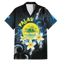 Palau United Nations Day Family Matching Mermaid Dress and Hawaiian Shirt Polynesian Curves Plumeria - Polynesian Pride