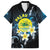 Palau United Nations Day Family Matching Off Shoulder Maxi Dress and Hawaiian Shirt Polynesian Curves Plumeria - Polynesian Pride