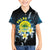 Palau United Nations Day Family Matching Short Sleeve Bodycon Dress and Hawaiian Shirt Polynesian Curves Plumeria - Polynesian Pride
