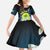 Palau United Nations Day Family Matching Tank Maxi Dress and Hawaiian Shirt Polynesian Curves Plumeria - Polynesian Pride