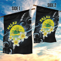 Palau United Nations Day Garden Flag Polynesian Curves Plumeria - Polynesian Pride
