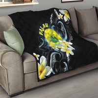 Palau United Nations Day Quilt Polynesian Curves Plumeria - Polynesian Pride