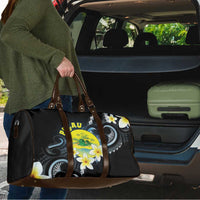 Palau United Nations Day Travel Bag Polynesian Curves Plumeria - Polynesian Pride