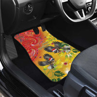 New Zealand Piwakawaka Christmas Car Mats With Maori Pattern