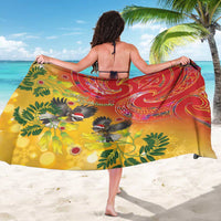 New Zealand Piwakawaka Christmas Sarong With Maori Pattern