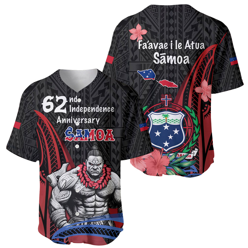 Samoa Independence Day Baseball Jersey Samoan Warriors Ula Fala LT05 - Polynesian Pride