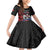 Samoa Independence Day Family Matching Mermaid Dress and Hawaiian Shirt Samoan Warriors Ula Fala LT05 Daughter's Dress Black - Polynesian Pride