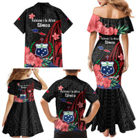 Samoa Independence Day Family Matching Mermaid Dress and Hawaiian Shirt Samoan Warriors Ula Fala LT05 - Polynesian Pride