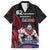 Samoa Independence Day Family Matching Tank Maxi Dress and Hawaiian Shirt Samoan Warriors Ula Fala LT05 Dad's Shirt - Short Sleeve Black - Polynesian Pride