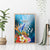 Kosrae Constitution Day Canvas Wall Art Humpback Whale Tropical Flowers LT05 - Polynesian Pride