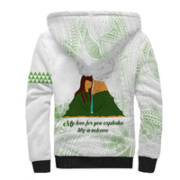 Personalised I LAVA YOU Volcano Valentine Sherpa Hoodie Polynesian Tribal Pattern LT05 - Polynesian Pride