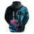 Personalised FSM Chuuk State Zip Hoodie Tropical Flowers Tribal Pattern LT05 - Polynesian Pride