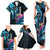 Personalised FSM Kosrae State Family Matching Tank Maxi Dress and Hawaiian Shirt Tropical Flowers Tribal Pattern LT05 - Polynesian Pride
