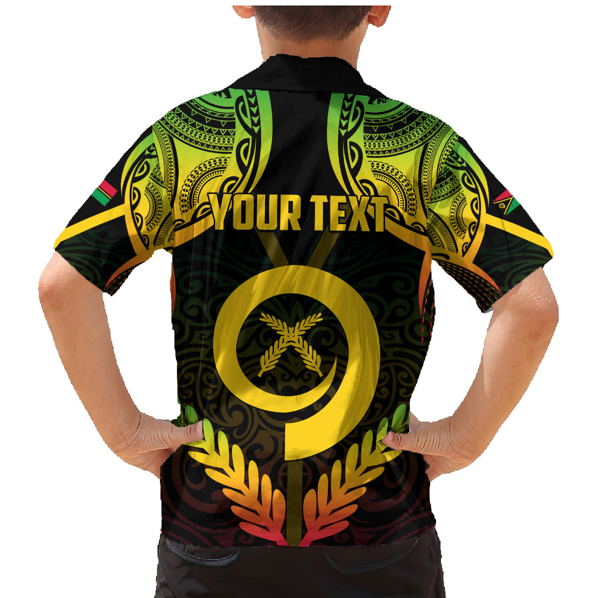 Personalised Vanuatu Father Lini Day Family Matching Mermaid Dress and Hawaiian Shirt Polynesian Tribal Pattern LT05 - Polynesian Pride