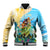 Personalised Hawaii Honolulu Festival Baseball Jacket Hula Girls Tropical Vibe LT05 Unisex Blue - Polynesian Pride