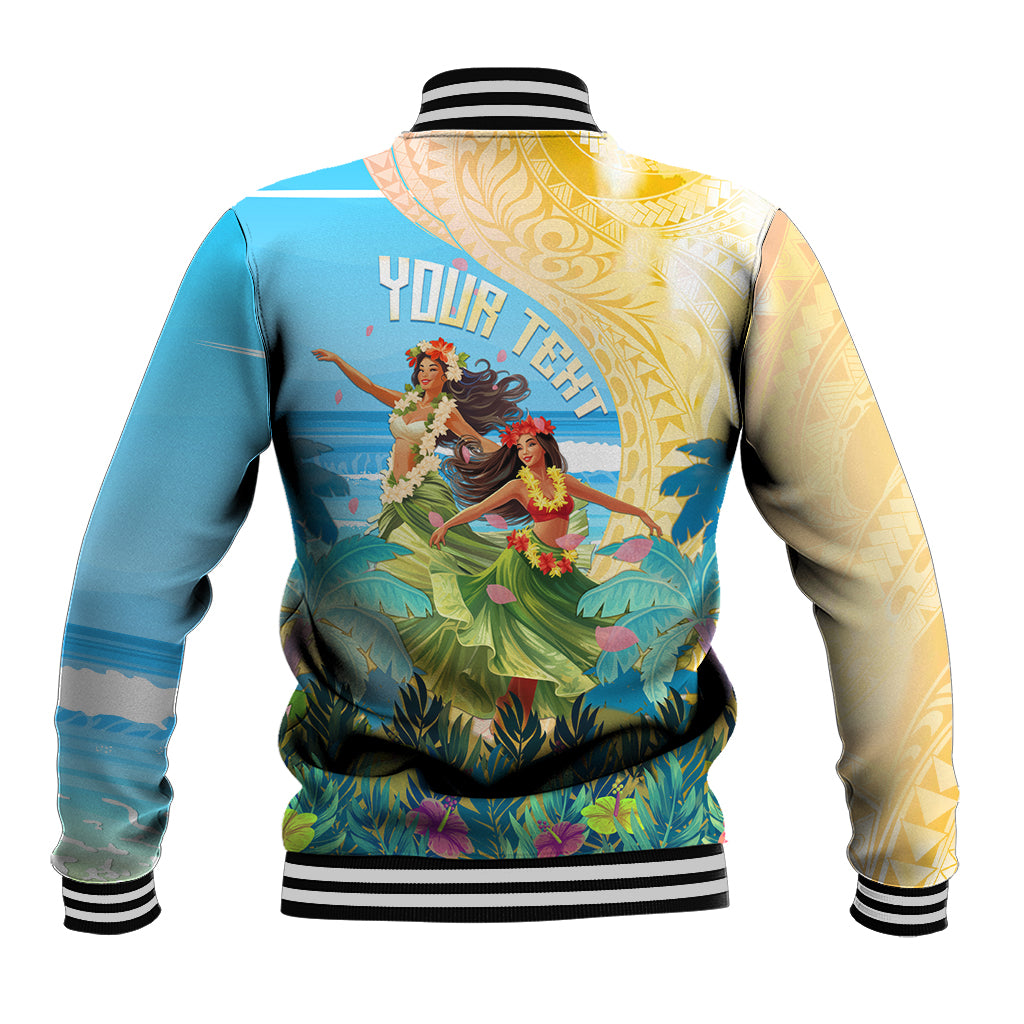 Personalised Hawaii Honolulu Festival Baseball Jacket Hula Girls Tropical Vibe LT05 - Polynesian Pride