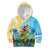 Personalised Hawaii Honolulu Festival Kid Hoodie Hula Girls Tropical Vibe LT05 Hoodie Blue - Polynesian Pride