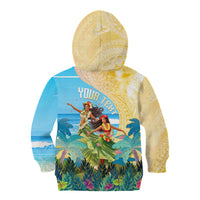 Personalised Hawaii Honolulu Festival Kid Hoodie Hula Girls Tropical Vibe LT05 - Polynesian Pride