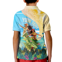 Personalised Hawaii Honolulu Festival Kid Polo Shirt Hula Girls Tropical Vibe LT05 - Polynesian Pride