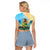 Personalised Hawaii Honolulu Festival Raglan Cropped T Shirt Hula Girls Tropical Vibe LT05 - Polynesian Pride