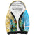 Personalised Hawaii Honolulu Festival Sherpa Hoodie Hula Girls Tropical Vibe LT05 Unisex Blue - Polynesian Pride
