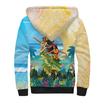 Personalised Hawaii Honolulu Festival Sherpa Hoodie Hula Girls Tropical Vibe LT05 - Polynesian Pride
