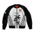 Custom Fiji Tapa Football Bomber Jacket Sporty Style