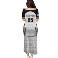 Custom Fiji Tapa Football Family Matching Puletasi and Hawaiian Shirt Sporty Style