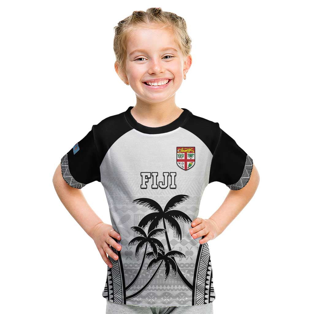 Custom Fiji Tapa Football Kid T Shirt Sporty Style