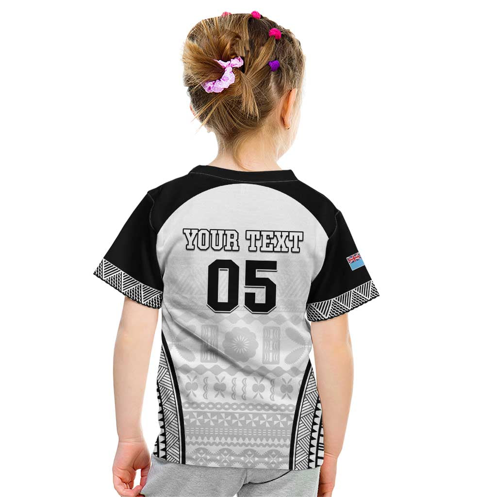 Custom Fiji Tapa Football Kid T Shirt Sporty Style