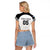 Custom Fiji Tapa Football Raglan Cropped T Shirt Sporty Style